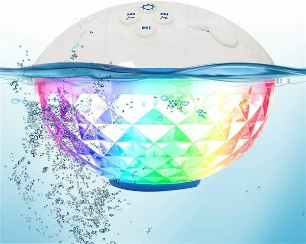 Portable Floating Bluetooth Speakers with Colorful Lights
